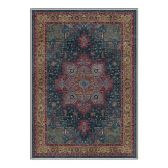 GENIMO Vintage Medallion Print Area Rugs Washable Rugs Low Pile · Non-Slip