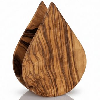 Mediterranean Olive Wood Napkin Holder Tabletop Tissue & Napkin Dispenser