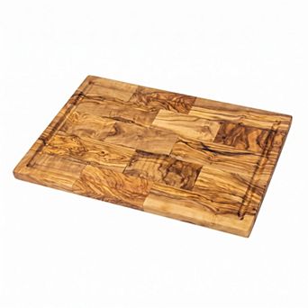 Multi-Purpose Large Olive Wood Serving and Cutting Board Charcuterie Platter & Carving Board