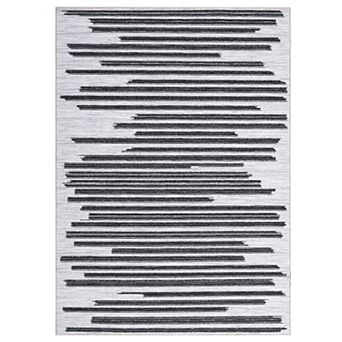 lxt-Washable Area Rug for Living Room Modern Abstract Rug Non Slip Vintage Carpet for Porch Bedroom