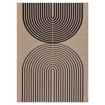 Modern Non-Slip Jute Runner Rug Washable Mark Resistant Carpet for Hallway Kitchen Bedroom