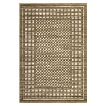 Washable Living Room Rug Checkered Area Rug Non Slip Carpet for Dining Room Office