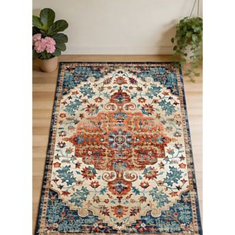 Foldable Machine Washable Are Rug Bordered Carpet for Entrance Bathroom Living Room Rug