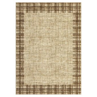 Area Rugs Modern Border Area Rug Machine Washable Rugs Stain Resistant Carpet