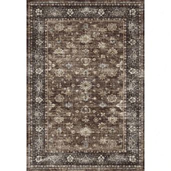 Washable Area Rugs for Living Room Bordered Rug Stain Resistant Bordered Carpet