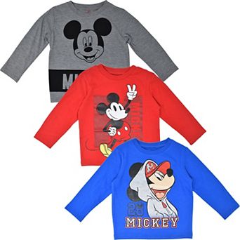 Disney's Mickey Mouse 3-Pack Long Sleeve T-Shirts