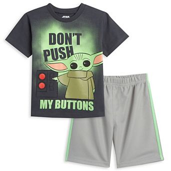 Star Wars The Mandalorian Grogu Athletic 2 pc T-Shirt and Shorts Set