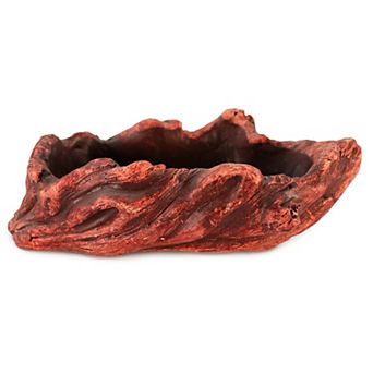 Stylish Faux Wood Ridge Planter Pot - Rustic Indoor & Outdoor Décor