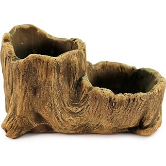 Stylish Faux Wood Boot Planter Pot - Rustic Indoor & Outdoor Décor