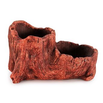 Stylish Faux Wood Boot Planter Pot - Rustic Indoor & Outdoor Décor