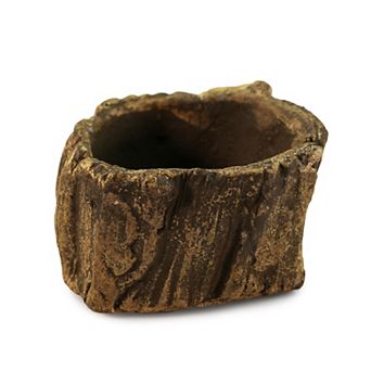 Stylish Faux Wood Stump Planter Pot - Rustic Indoor & Outdoor Décor