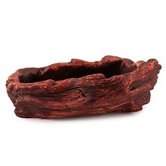 Stylish Faux Wood Whale Planter Pot - Rustic Indoor & Outdoor Décor