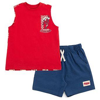 Marvel Spider-Man Athletic 2 pc Tank Top and Shorts Set
