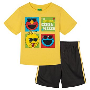 Sesame Street Athletic 2 pc T-Shirt and Shorts Set