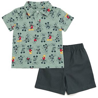 Disney's Mickey Mouse 2 pc Polo and Shorts Set