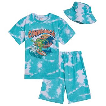 Teenage Mutant Ninja Turtles Michelangelo T-Shirt and Shorts Set with Hat