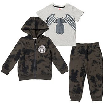 Marvel Avengers Spider-Man Hoodie Tee and Joggers Set