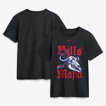 Men's Nike Black Buffalo Bills Mafia Skull Club T-Shirt