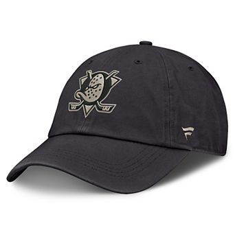 Men's Fanatics Charcoal Anaheim Ducks Road Phantom Washed Adjustable Hat