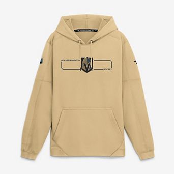Men's Fanatics Gold Vegas Golden Knights Authentic Pro Rink Fleece Pullover Hoodie