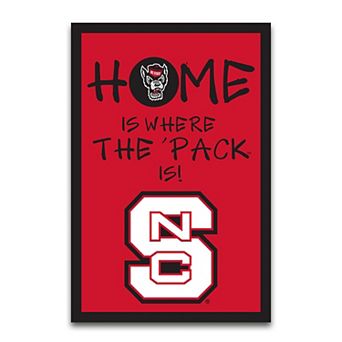 "NC State Wolfpack Home Is Where 12"" x 18"" Garden Flag"