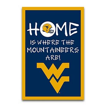 "West Virginia Mountaineers Home Is Where 12"" x 18"" Garden Flag"