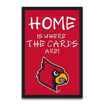 "Louisville Cardinals Home Is Where 12"" x 18"" Garden Flag"
