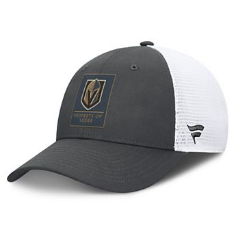 Men's Fanatics Charcoal/White Vegas Golden Knights Authentic Pro Train Meshback Adjustable Hat