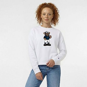 Women's Champion White Penn State Nittany Lions Teddy Bear Sweatshirt