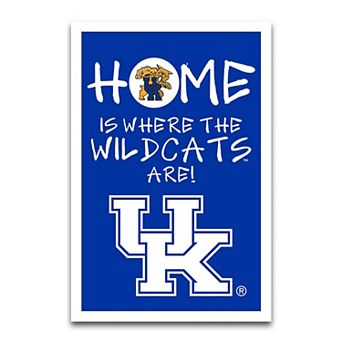 "Kentucky Wildcats Home Is Where 12"" x 18"" Garden Flag"