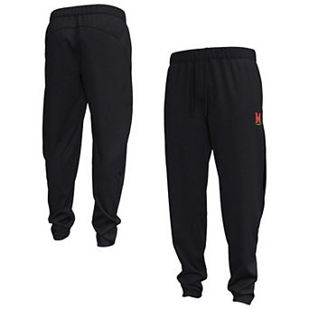 Men's Under Armour Black Maryland Terrapins 2026 Sideline Unstoppable Fleece Pants