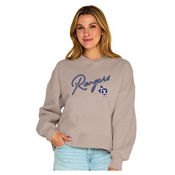 Women's Soft as a Grape Tan Texas Rangers Snuggly Sweatshirt