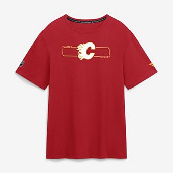 Men's Fanatics Red Calgary Flames Authentic Pro Primary Logo T-Shirt