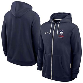 Men's Nike Navy UConn Huskies 2026 Sideline Dri-FIT Full-Zip Hoodie