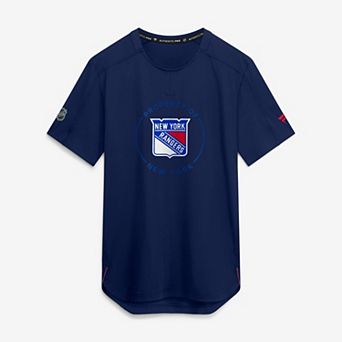 Men's Fanatics Navy New York Rangers Authentic Pro Train Performance T-Shirt