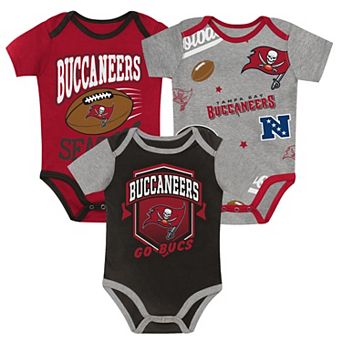 Newborn Outerstuff Tampa Bay Buccaneers First Round Pick Three-Piece Bodysuit Set