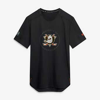Men's Fanatics Black Anaheim Ducks Authentic Pro Train Performance T-Shirt