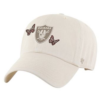 Women's '47 Natural Las Vegas Raiders Icon Clean Up Adjustable Hat