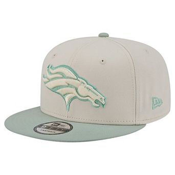 Men's New Era Cream/Light Green Denver Broncos Color Pack Two-Tone 9FIFTY Snapback Hat