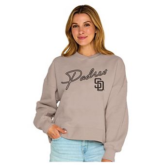 Women's Soft as a Grape Sand San Diego Padres Snuggly Sweatshirt