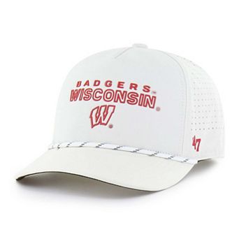 Unisex '47 White Wisconsin Badgers brrr Rope Hitch Adjustable Hat