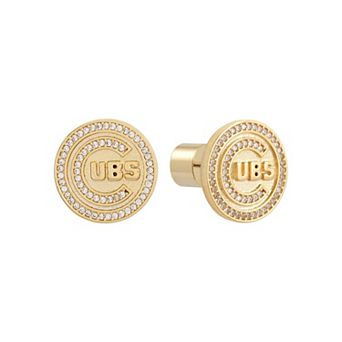 by Jill Martin Chicago Cubs Glam Day Post Back Earrings