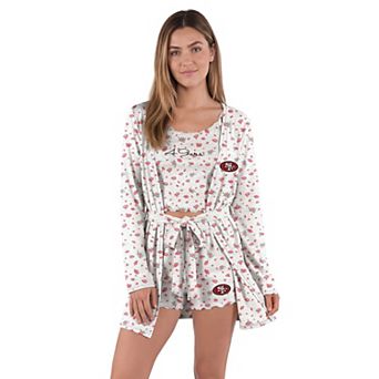 Women's Concepts Sport White/Scarlet San Francisco 49ers Cora Hacci Knit Sleep Set