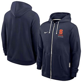 Men's Nike Navy Syracuse Orange 2026 Sideline Dri-FIT Full-Zip Hoodie