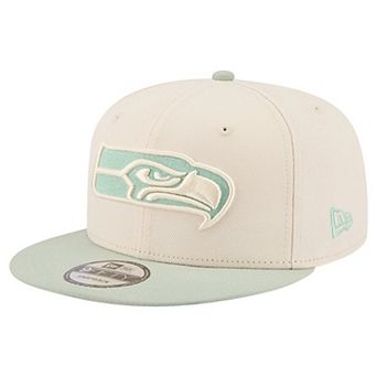 Men's New Era Cream/Light Green Seattle Seahawks Color Pack Two-Tone 9FIFTY Snapback Hat