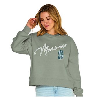 Women's Soft as a Grape Green Seattle Mariners Snuggly Sweatshirt