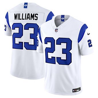Men's Nike Kyren Williams Los Angeles Rams Fearsome White Vapor F.U.S.E. Stitched Limited Jersey