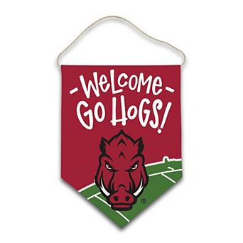 Arkansas Razorbacks Welcome Canvas Hanger