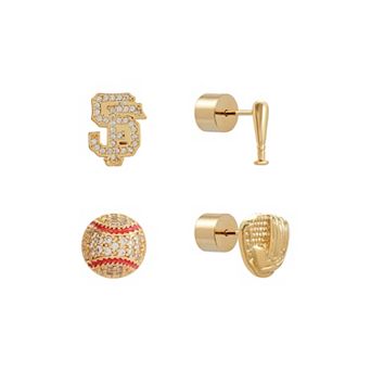 by Jill Martin San Francisco Giants Glam Day 4-Pack Post Back Earrings Set