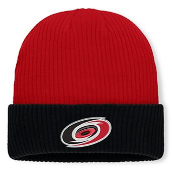 Men's Fanatics Red Carolina Hurricanes Authentic Pro Rink Cuffed Knit Hat